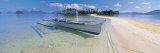 Fishing Boat Moored on the Beach, Palawan, Philippines