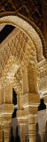 Carving on Arches and Columns of a Palace, Court of Lions, Alhambra, Granada, Andalusia, Spain