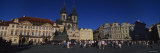 Group of People at a Town Square, Prague Old Town Square, Old Town, Prague, Czech Republic