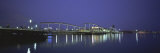 Footbridge Across a River, Rambla de Mar, Barcelona, Catalonia, Spain