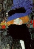 Lady with Hat and Feather Boa