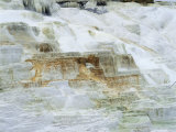 Limestone Formations at Minerva Hot Springs, Yellowstone National Park, Wyoming, USA