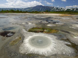 Thiobaccillus Bacteria Ring Around Hot Spring, Uzon Caldera, Kronotsky Zapovednik Reserve, Russia
