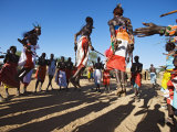 Samburu People Dancing, Laikipia, Kenya