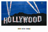 Hollywood Sign at Night