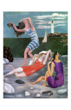 The Bathers, c.1918 Art Print