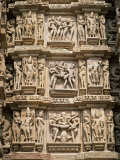 West Side of Kandariya Mahadev Temple, Western Group, Khajuraho, Madhya Pradesh State, India