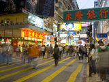 Street Market at Night, Mongkok, Kowloon, Hong Kong, China