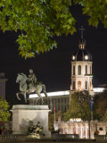 Statue in the Place Bellecour, Lyon, Rhone, France