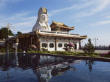 Buy White Kuan Yim Statue Shrine and Pond, Kuan Yim Temple, Penang Island, Malaysia at AllPosters.com
