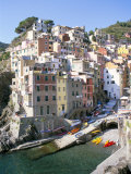 Village of Riomaggiore, Cinque Terre, Unesco World Heritage Site, Liguria, Italy