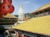 Buy Red Lantern at White Chinese Style Pagoda at the Kek Lok Si Temple, Penang Island, Malaysia at AllPosters.com