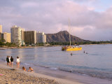 Diamond Head, Waikiki Beach, Honolulu, Hawaiian Islands, USA