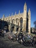 Buy Bicycles in Front of King's College, Cambridge, Cambridgeshire, England, United Kingdom at AllPosters.com