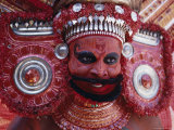 Buy Head and Shoulders Portrait of the Deity, Teyyam Ritual, Kerala State, India at AllPosters.com