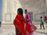 Buy Visitors at the Taj Mahal, Agra, Uttar Pradesh, India at AllPosters.com