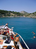 Buy Boat Trippers, East Coast, Anthony Quinn's Bay, Rhodes, Greek Islands, Greece at AllPosters.com