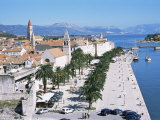 Promenade of the Medieval Town of Trogir, Unesco World Heritage Site, North of Split, Croatia