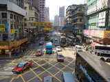 Street Scene, Nathan Road, Mongkok, Kowloon, Hong Kong, China