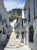 Calle San Sebastian, a Narrow Street in Mountain Village, Mijas, Malaga, Andalucia, Spain
