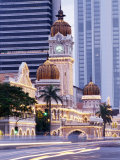 Buy Sultan Abdu Samad Building, Kuala Lumpur Law Court, Illuminated at Night, Kuala Lumpur, Malaysia at AllPosters.com