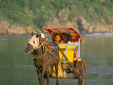 Buy Horse and Cart at the Sanctuary of Ratu Kidul, Parang-Tritis Beach, Island of Java, Southeast Asia at AllPosters.com