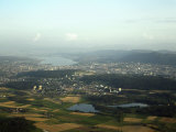 Buy Aerial View of the City, Lakes and Surrounding Hills, Zurich, Switzerland at AllPosters.com