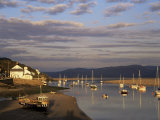 Buy Boats in the Evening Sun at Low Tide on the Dovey Estuary, Aberdovey, Gwynedd, Wales at AllPosters.com