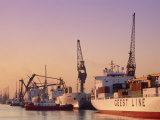 Buy Container Ships, Southampton Docks, Hampshire, UK at AllPosters.com