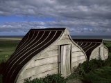Buy Upturned Boats Used as Sheds, Lindisfarne (Holy Island), Northumbria, England at AllPosters.com
