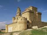 View of Castle, Turegano, Segovia Province, Castile Leon, Spain