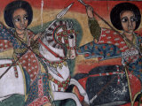 Wall Paintings in the Interior of the Christian Church of Ura Kedane Meheriet, Lake Tana, Ethiopia