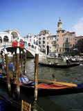 Grand Canal and the Rialto Bridge, Unesco World Heritage Site, Venice, Veneto, Italy