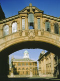 Bridge of Sighs and the Sheldonian Theatre, Oxford, Oxfordshire, England, UK
