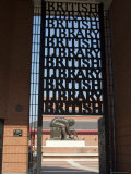 Entranceway the British Library, London, England, United Kingdom