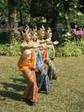 Thai Dancing, Oriental Gardens, Bangkok, Thailand, Southeast Asia