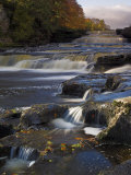 Lower Aysgarth Falls and Autumn Colours Near Hawes, Yorkshire Dales National Park, Yorkshire