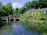 Bridge Over the River Colne, Bibury, the Cotswolds, Oxfordshire, England, UK