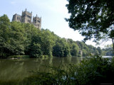 Cathedral Overlooking River Wear, Unesco World Heritage Site, Durham, County Durham, England