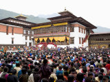 Buy Buddhist Festival (Tsechu), Trashi Chhoe Dzong, Thimphu, Bhutan at AllPosters.com