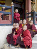 Young Buddhist Monks, Karchu Dratsang Monastery, Bumthang, Bhutan