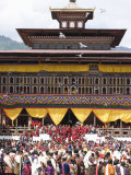 Buy Buddhist Festival (Tsechu), Trashi Chhoe Dzong, Thimphu, Bhutan at AllPosters.com