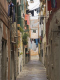 Washing out to Dry, Back Lane off Garibaldi Street, Venice, Veneto, Italy