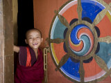Buddhist Monk, Paro Dzong, Paro, Bhutan