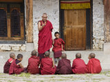 Buy Buddhist Monks, Karchu Dratsang Monastery, Jankar, Bumthang, Bhutan at AllPosters.com