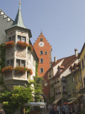 Buy Street Scene with Gate Tower, Meersburg, Baden-Wurttemberg, Lake Constance, Germany at AllPosters.com