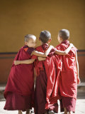 Buddhist Monks, Paro Dzong, Paro, Bhutan
