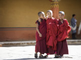 Buddhist Monks, Paro Dzong, Paro, Bhutan