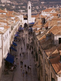 Buy View of Placa from Walls of Old City, Dubrovnik, Dalmatia, Croatia at AllPosters.com