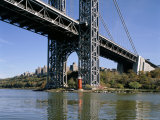 Buy Little Red Lighthouse Under George Washington Bridge, New York, USA at AllPosters.com